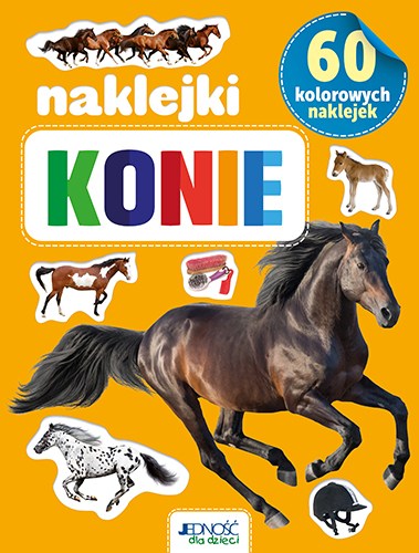 Konie 60 kolorowych naklejek okladka max